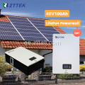 48V 100AH ​​Batería de litio de almacenamiento de energía para el hogar